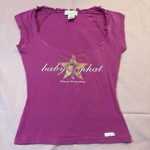 Baby Phat Magenta Short Sleeve Top